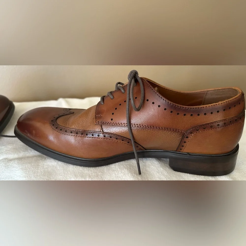 Nordstrom Rack Men’s ‎ Brown Leather Oxford Shoes - Size 10